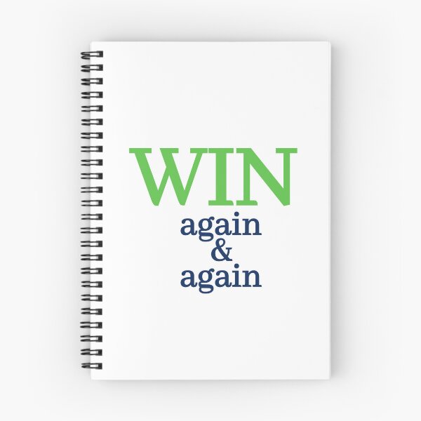 Item preview, Win Again & Again - Motivational Typography Art designed and sold by AWADHESH  CHAURASIA.
