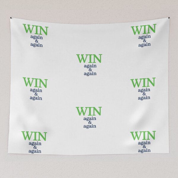 Item preview, Win Again & Again - Motivational Typography Art designed and sold by AWADHESH  CHAURASIA.