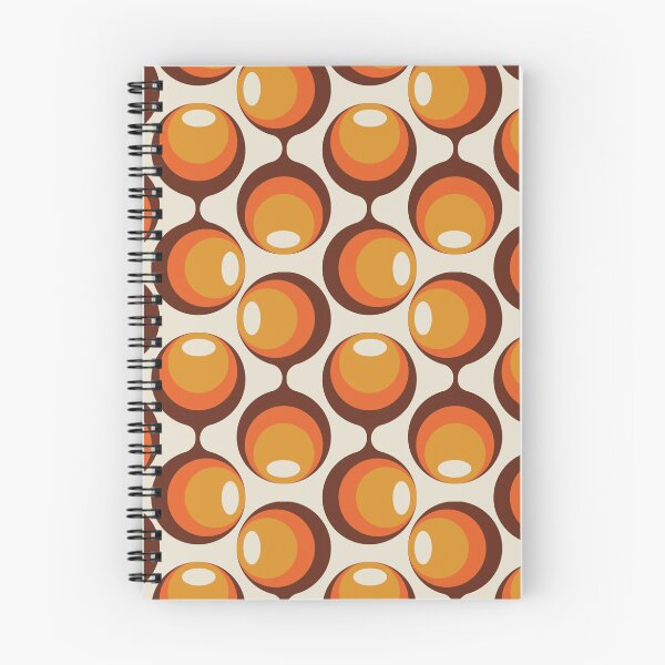 Item preview, Retro 70s Bubble Pattern Orange Brown Geometric Circles designed and sold by JRRTs.