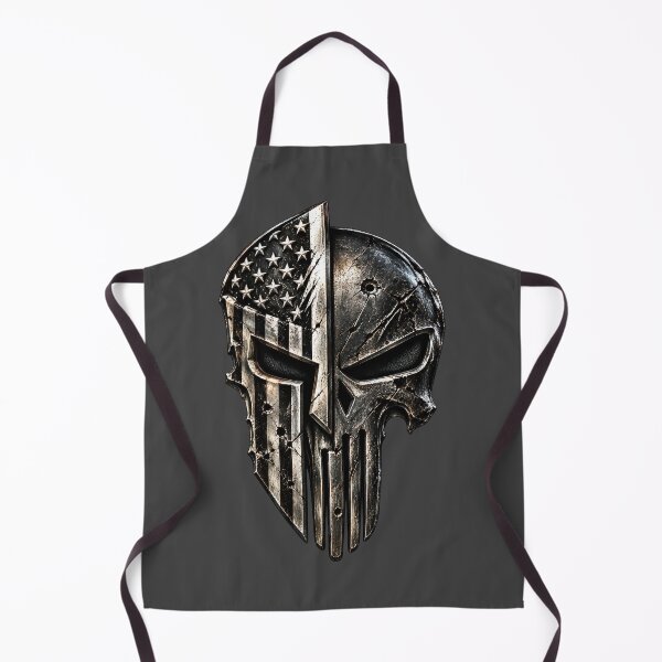 Item preview, Spartan Skull Warrior – Distressed American Flag Helmet designed and sold by artistwill.