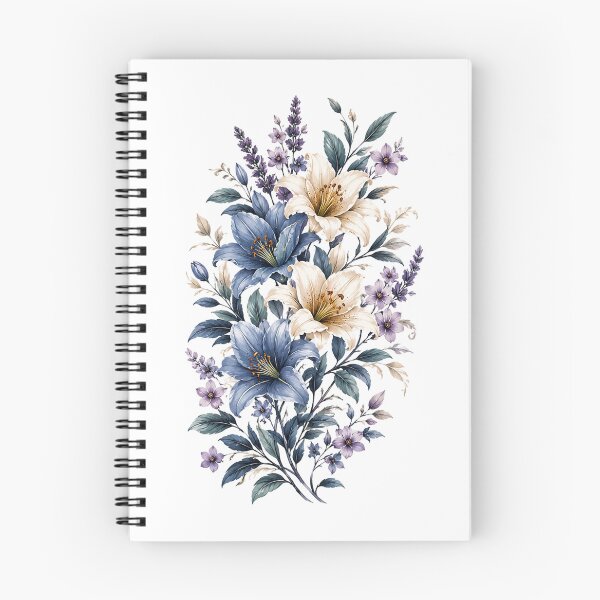 Item preview, Blue Lily Floral Bouquet designed and sold by MichalHau.
