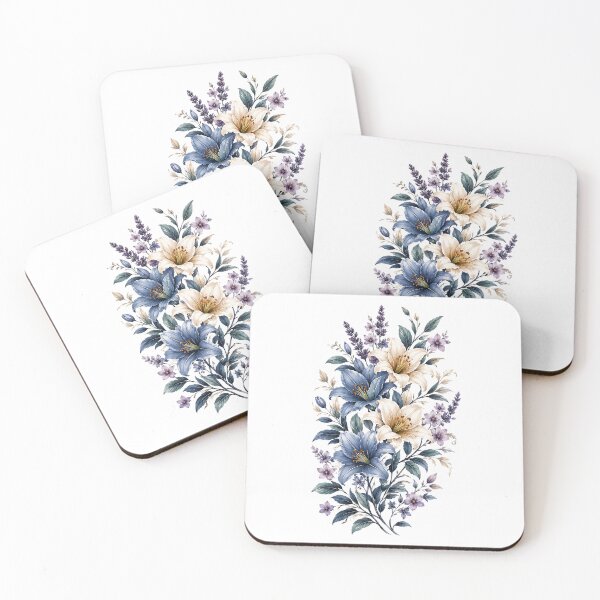 Item preview, Blue Lily Floral Bouquet designed and sold by MichalHau.