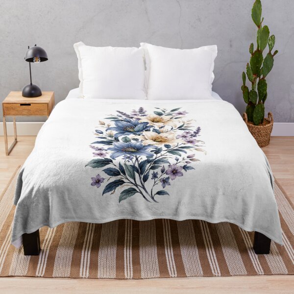Item preview, Blue Lily Floral Bouquet designed and sold by MichalHau.