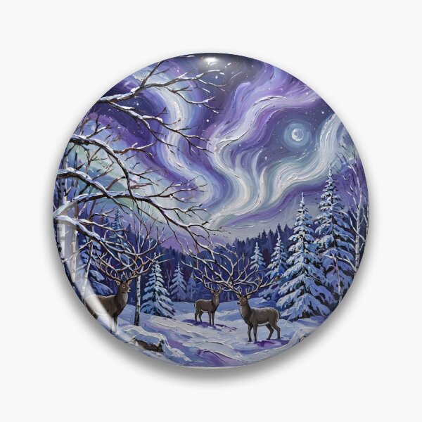Item preview, Deer in a Snowy Forest — Antlers Blending Into Winter Branches designed and sold by LunaAdventurer.
