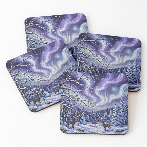 Item preview, Deer in a Snowy Forest — Antlers Blending Into Winter Branches designed and sold by LunaAdventurer.