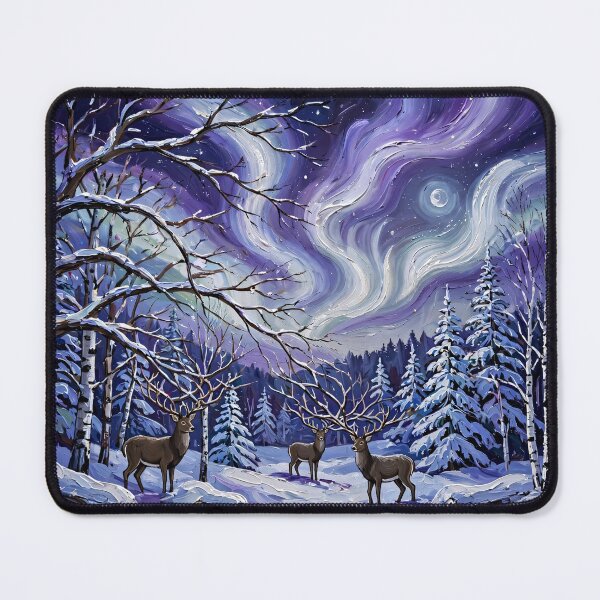 Item preview, Deer in a Snowy Forest — Antlers Blending Into Winter Branches designed and sold by LunaAdventurer.