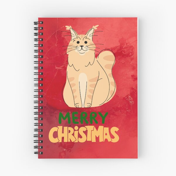 Item preview, Cute Maine Coon Cat Merry Christmas Holiday Art designed and sold by stormk10.