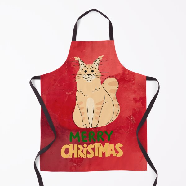 Item preview, Cute Maine Coon Cat Merry Christmas Holiday Art designed and sold by stormk10.