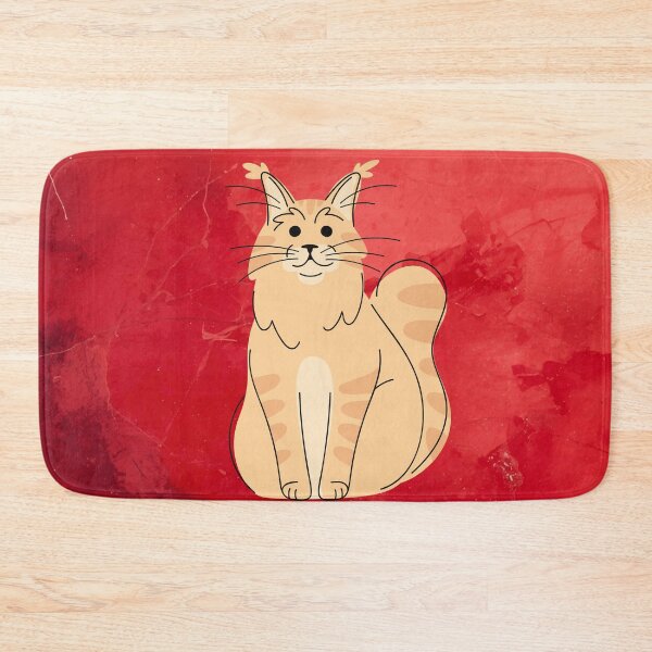 Item preview, Cute Maine Coon Cat Merry Christmas Holiday Art designed and sold by stormk10.
