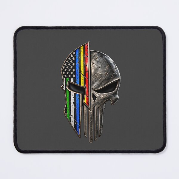 Item preview, Thin Line Family – American Spartan Skull First Responder Brotherhood designed and sold by artistwill.