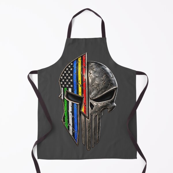 Item preview, Thin Line Family – American Spartan Skull First Responder Brotherhood designed and sold by artistwill.