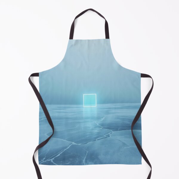 Item preview, Glowing Cyan Square Portal Over Frozen Ice Lake designed and sold by monkeybusiness.pt.