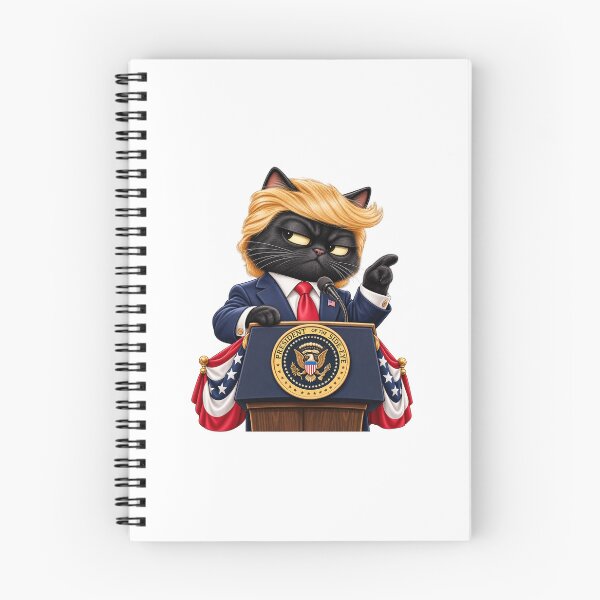Item preview, Presidential Side-Eye Cat – Funny Trump-Inspired Black Cat Parody designed and sold by InspireHerTribe.