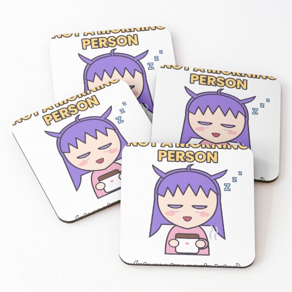 Item preview, Not A Morning Person Sleepy Anime Girl Coffee designed and sold by Veintos.