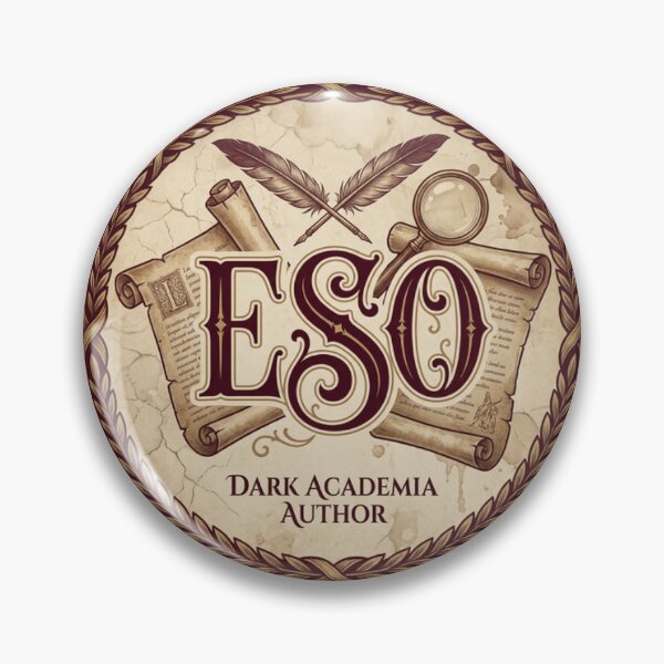 Item preview, ESO Dark Academia Author Emblem | Writer Aesthetic designed and sold by The Oakhaven Archive.