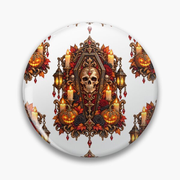 Item preview, Victorian Skull Coffin Emblem – Gothic Halloween designed and sold by Clothes With Smiling Animals Walt Gral.