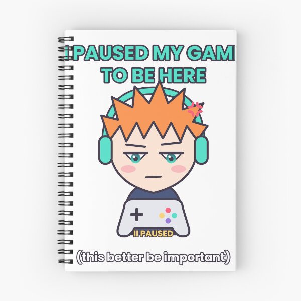 Item preview, I Paused My Game To Be Here Funny Anime Gamer designed and sold by Veintos.