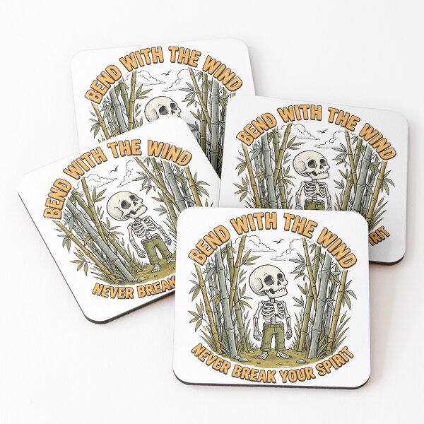 Item preview, Skeleton Looks Up Toward a Bird Among Bamboo Stalks designed and sold by MisteryDesigner.
