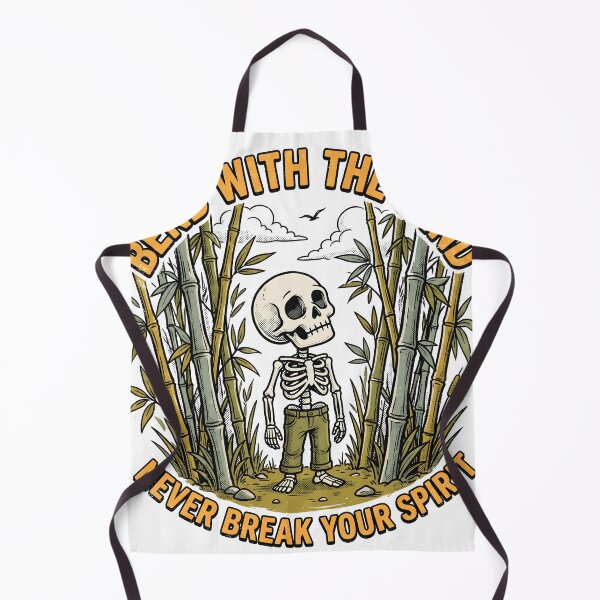 Item preview, Skeleton Looks Up Toward a Bird Among Bamboo Stalks designed and sold by MisteryDesigner.