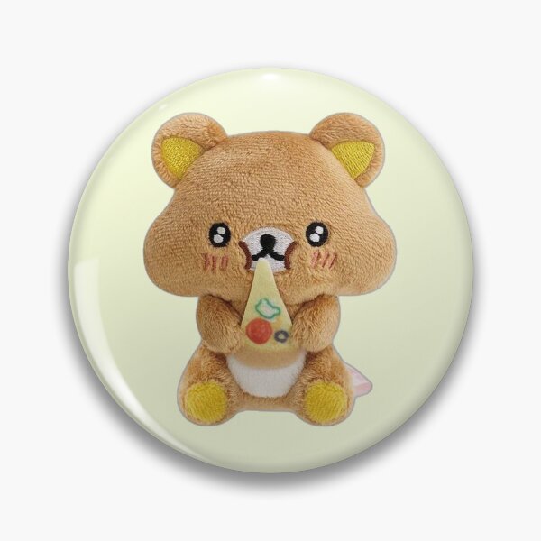 Item preview, Rilakkuma eating pizza designed and sold by PeachBleach.