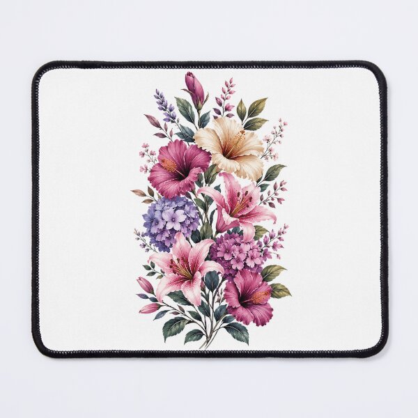 Item preview, Tropical Hibiscus and Lily Floral Bouquet designed and sold by MichalHau.