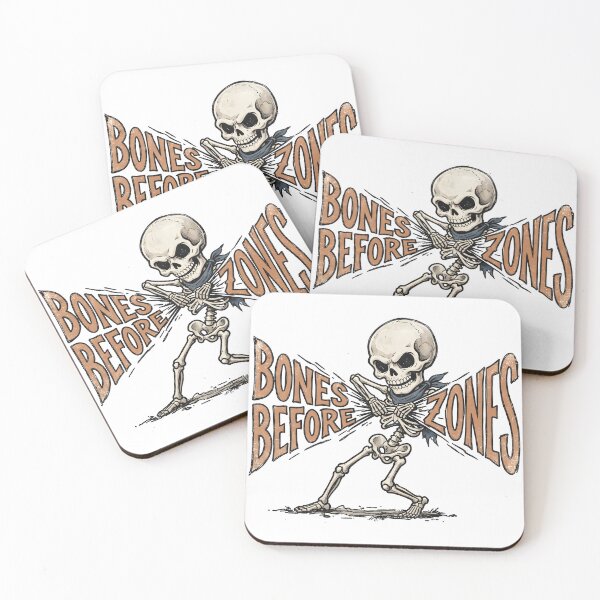Item preview, Skeleton Pulls Apart the Words Bones Before Zones designed and sold by MisteryDesigner.