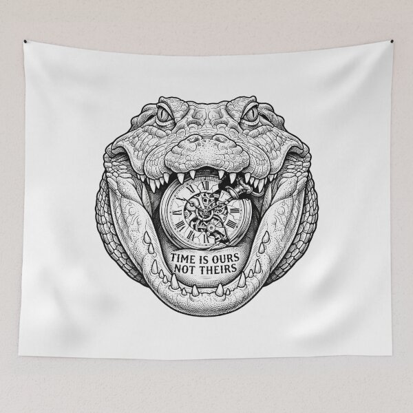 Item preview, Time Is Ours Not Theirs Crocodile Alligator    designed and sold by Owcomm.