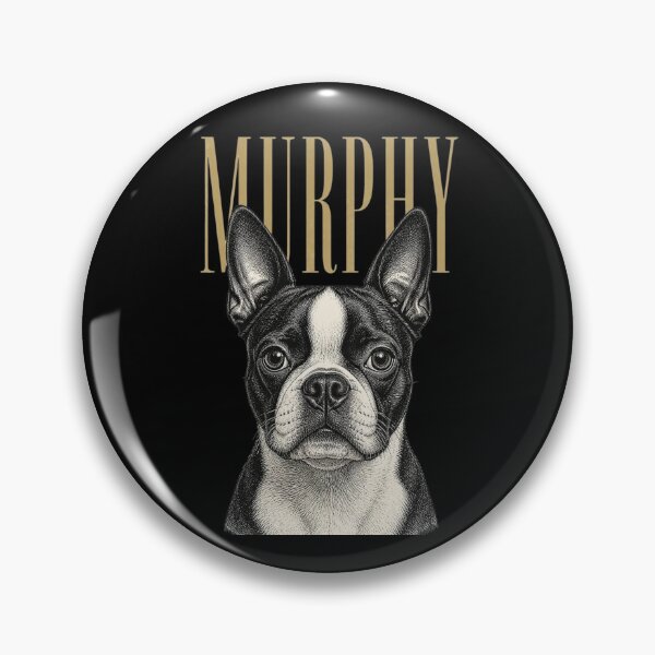 Item preview, Murphy Boston Terrier Dog Sketch for Proud Boston Pup Parents and Dog Lovers designed and sold by raedattia.