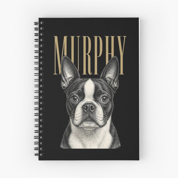 Item preview, Murphy Boston Terrier Dog Sketch for Proud Boston Pup Parents and Dog Lovers designed and sold by raedattia.