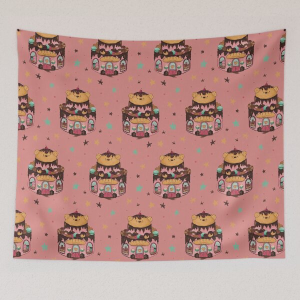 Item preview, Cute bear bakery and candy doodle stars  designed and sold by SplodgeBlossom Illustration.