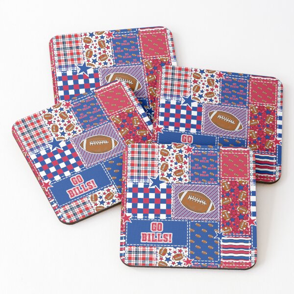 Item preview, Bills Football Patchwork designed and sold by KrisInStitches.