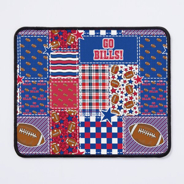 Item preview, Bills Football Patchwork designed and sold by KrisInStitches.