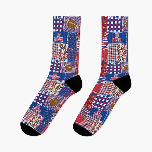 Item preview, Bills Football Patchwork designed and sold by KrisInStitches.