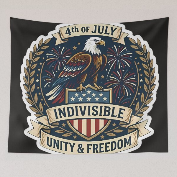 Item preview, 4th of July Bald Eagle Patriotic Unity Freedom Independence Day designed and sold by Stvchu.