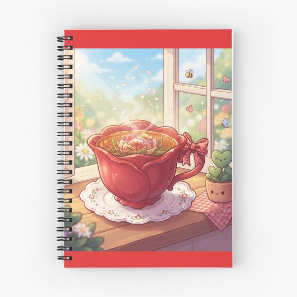 Item preview, Cozy floral red teacup art designed and sold by Azurart2.