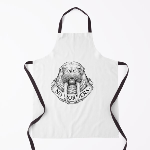 Item preview, No Masters Anti Capitalist Socialist Walrus Art    designed and sold by Owcomm.