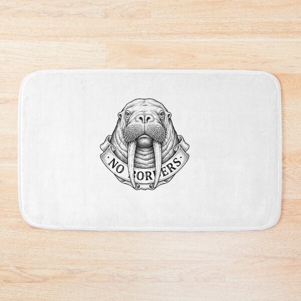 Item preview, No Masters Anti Capitalist Socialist Walrus Art    designed and sold by Owcomm.