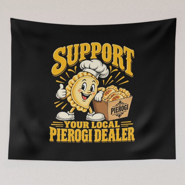 Item preview, Support Your Local Pierogi Dealer Funny Polish Food Lover T-Shirt designed and sold by Trendably.