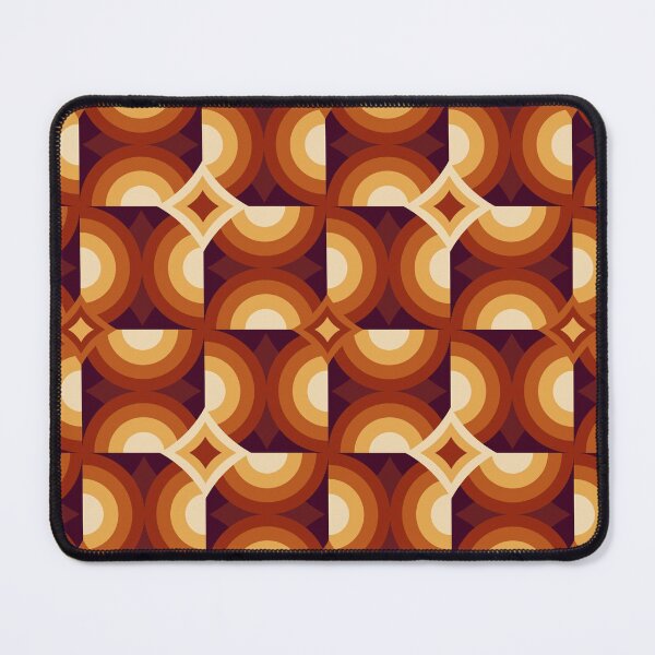 Item preview, Retro 70s Geometric Pattern Warm Orange Arch Tiles designed and sold by JRRTs.