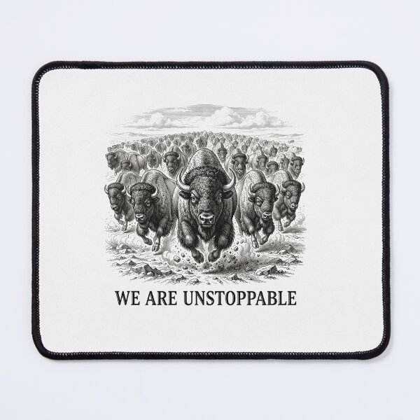Item preview, We Are Unstoppable Bison Herd Solidarity designed and sold by Owcomm.