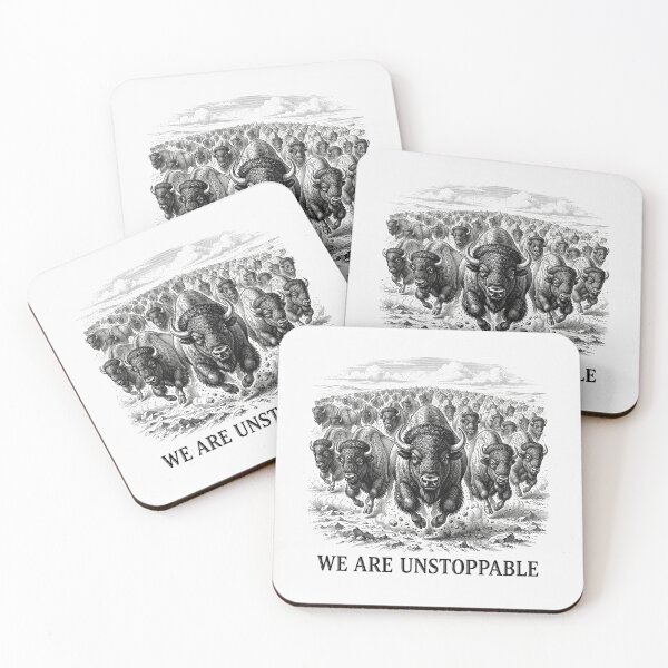 Item preview, We Are Unstoppable Bison Herd Solidarity designed and sold by Owcomm.