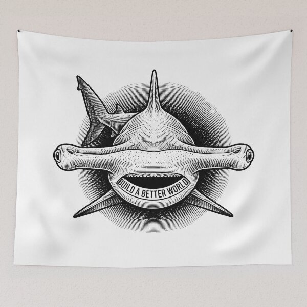 Item preview, Build A Better World Hammerhead Shark    designed and sold by Owcomm.
