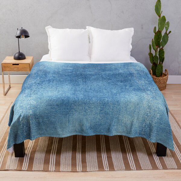 Item preview, Washed Indigo Denim Canvas Grain Texture designed and sold by Piotrek0001.
