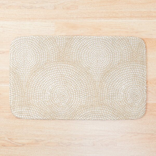 Item preview, Beige Seigaiha Fan Pebble Mosaic Art designed and sold by Piotrek0001.