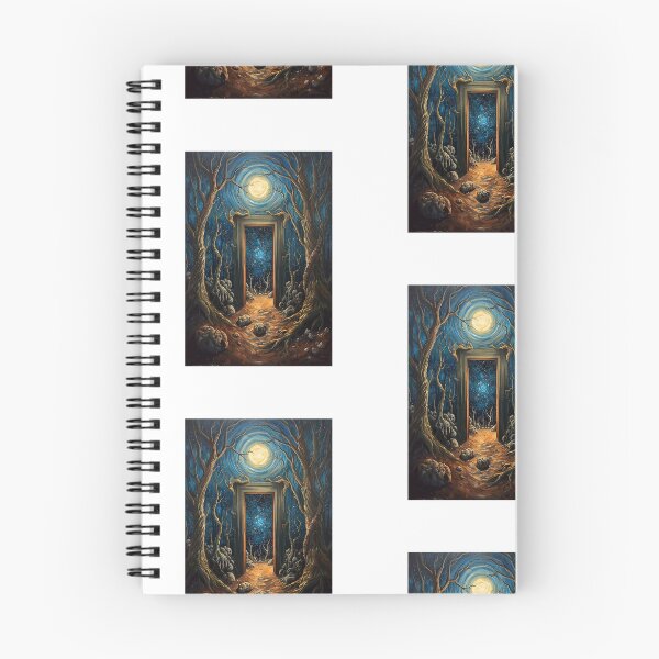 Item preview, Surreal Portal To The Stars | Magical Forest Full Moon Art Print designed and sold by Danny-Arts1.