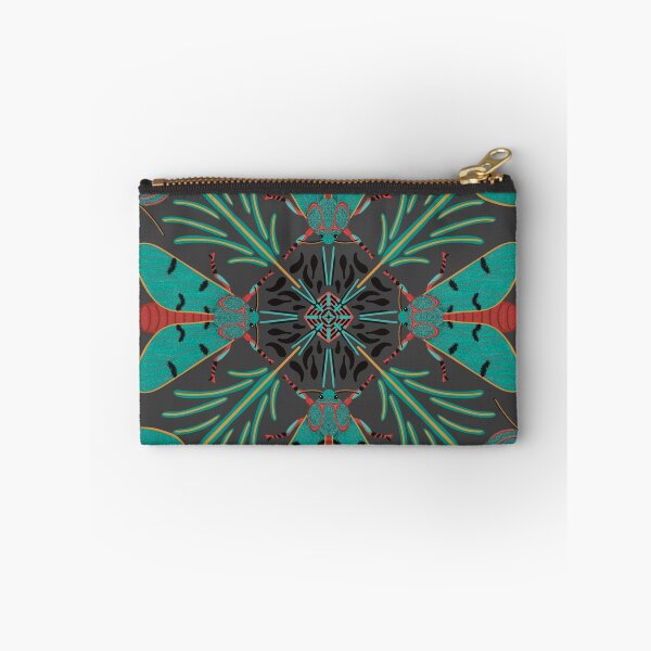 Item preview, Turquoise Moth Symmetry designed and sold by Olenka.