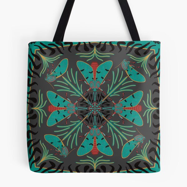Item preview, Turquoise Moth Symmetry designed and sold by Olenka.