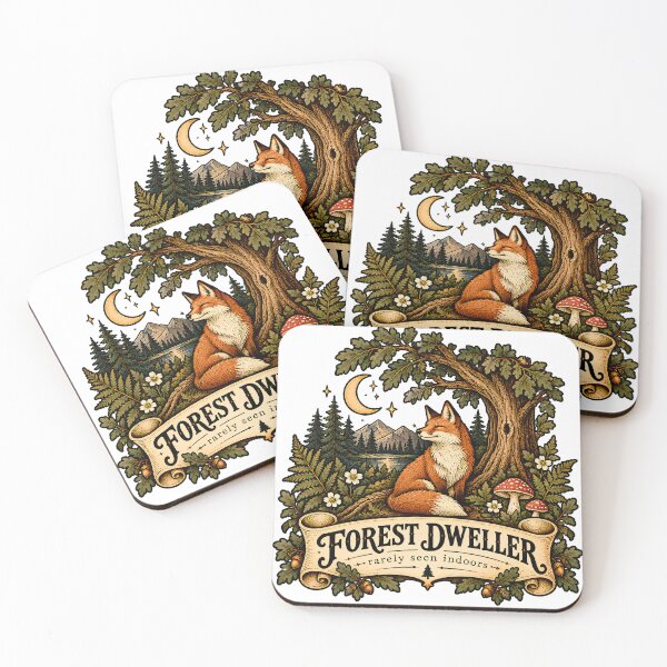 Item preview, Vintage Forest Dweller Fox designed and sold by MysticCanvasAi.