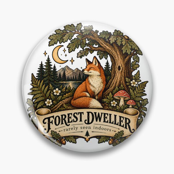 Item preview, Vintage Forest Dweller Fox designed and sold by MysticCanvasAi.
