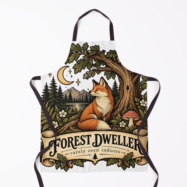 Item preview, Vintage Forest Dweller Fox designed and sold by MysticCanvasAi.
